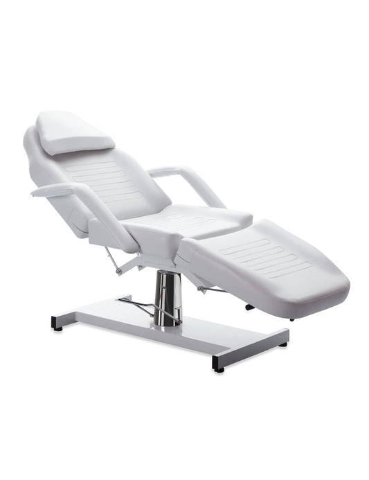 MEISHIDA Massage Facial Bed Adjustable Table Chair With Hydraulic Pump, 360° Swivel Massage Esthetician Table,Beauty Salon Spa Massage Beauty Equipment (white)