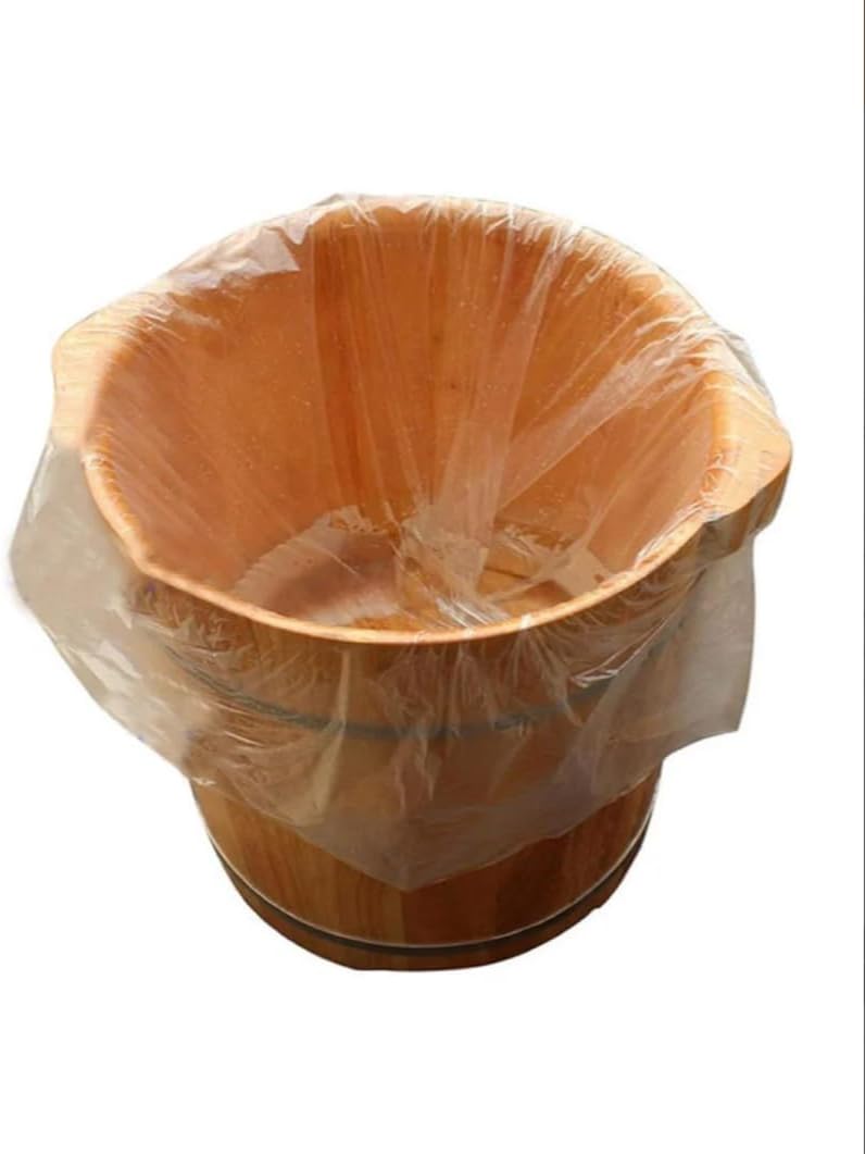 Glass Bowl with Plastic Wrap Cover, 16 cm Diameter