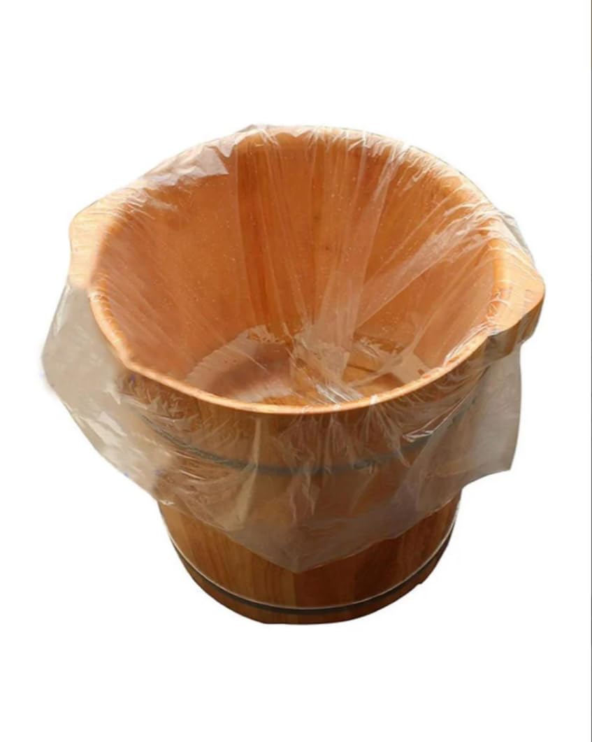 Glass Bowl with Plastic Wrap Cover, 16 cm Diameter