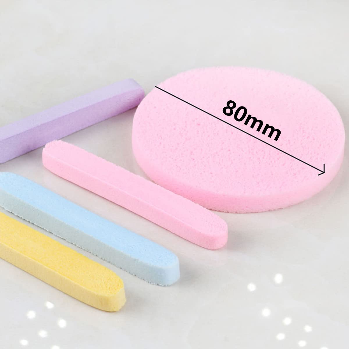 240 Pieces Compressed Facial Sponge for Estheticians Face Cleansing Sponge Makeup Removal Sponge Pad (Multicolor)