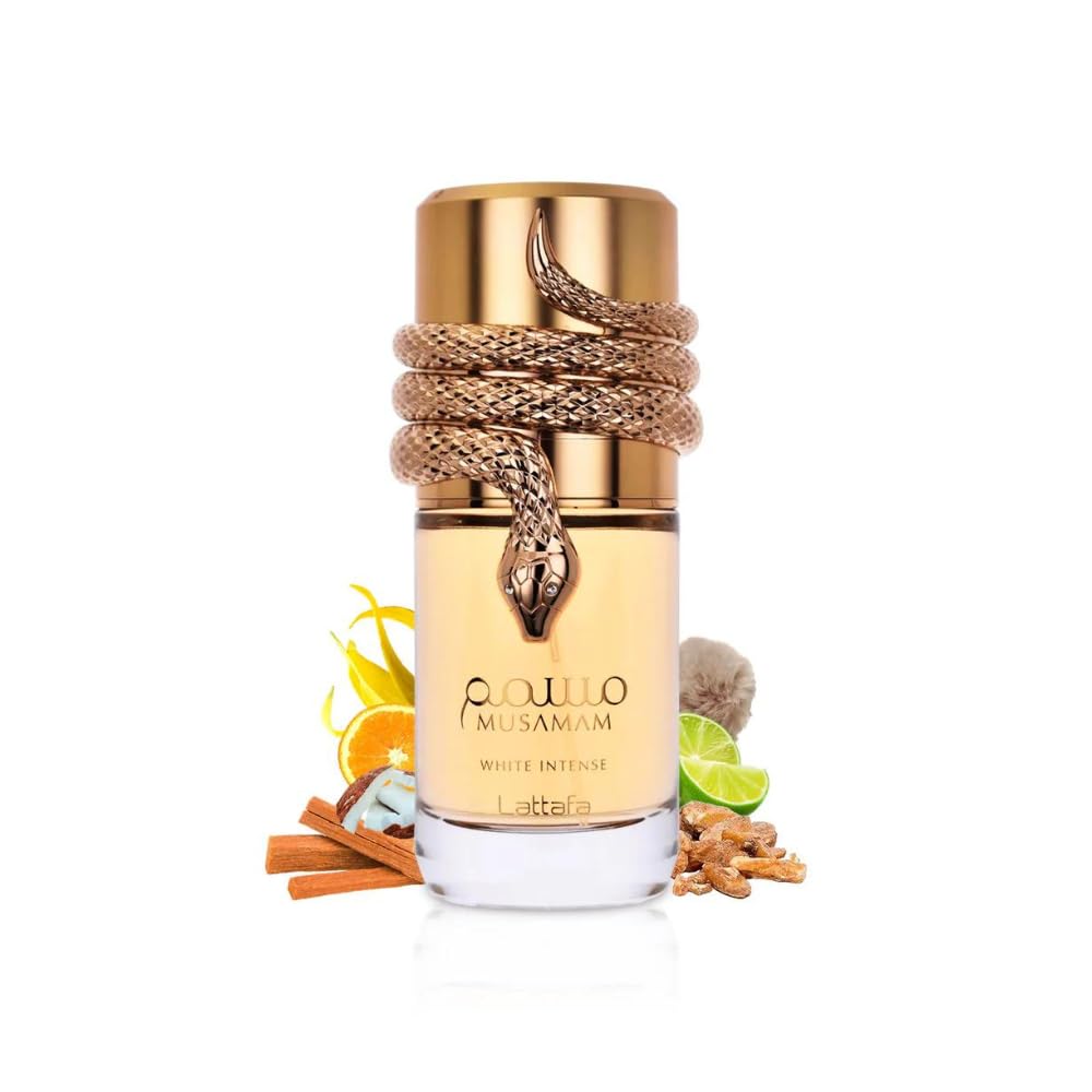Lattafa Musamam White Intense Eau de Parfum for Unisex مافة او دي بارفان وايت انتنس للجنسين من مسام، 100 مل