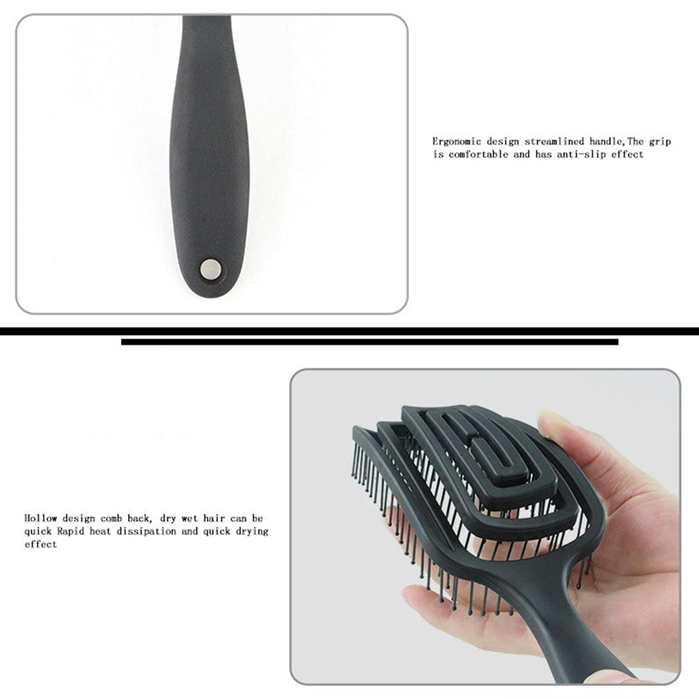 Detangling Hair Hrush Hair Comb Black