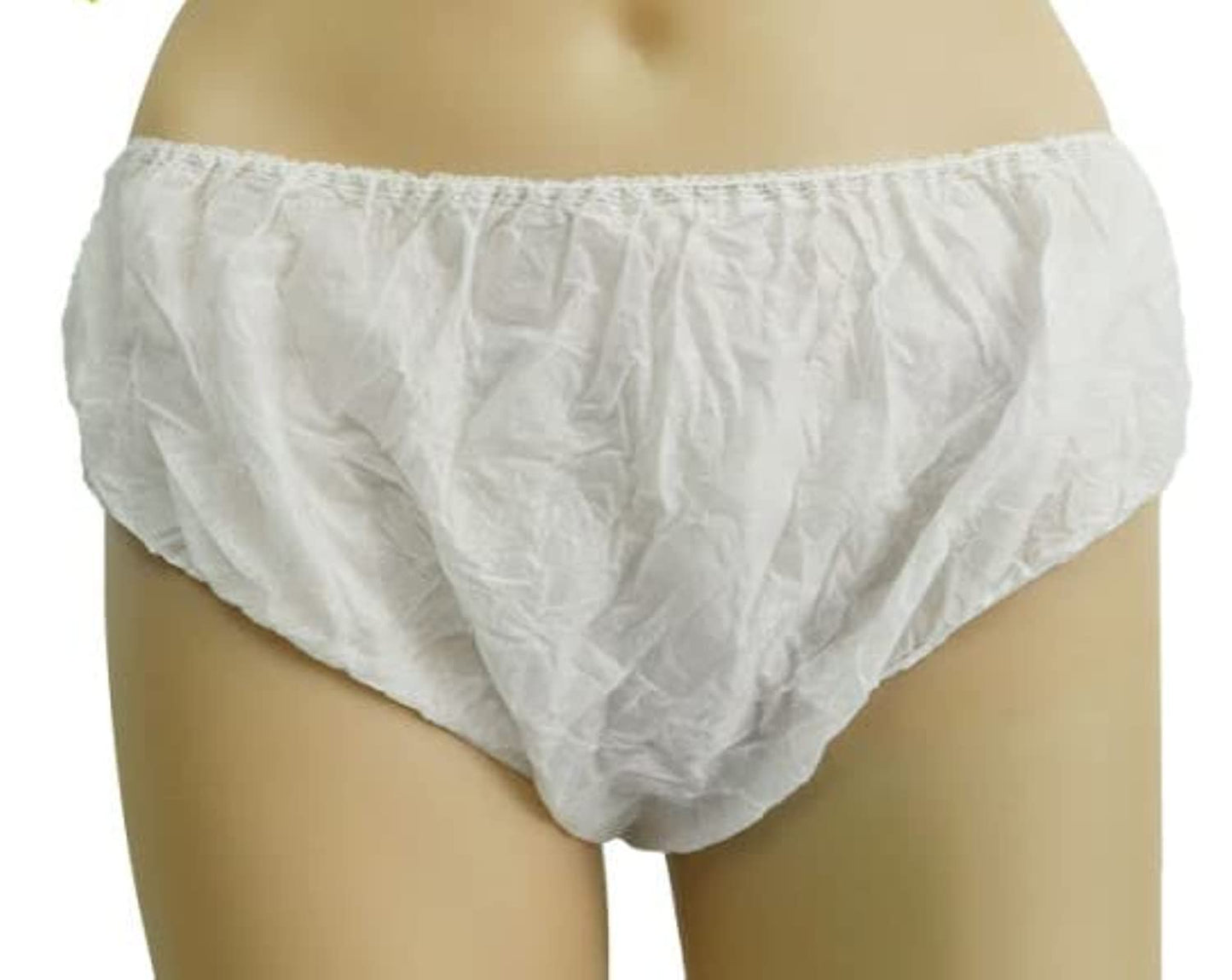 Disposable Non Woven Brief Panties Underwear Ladies Women White-Sauna-SPA-Massage