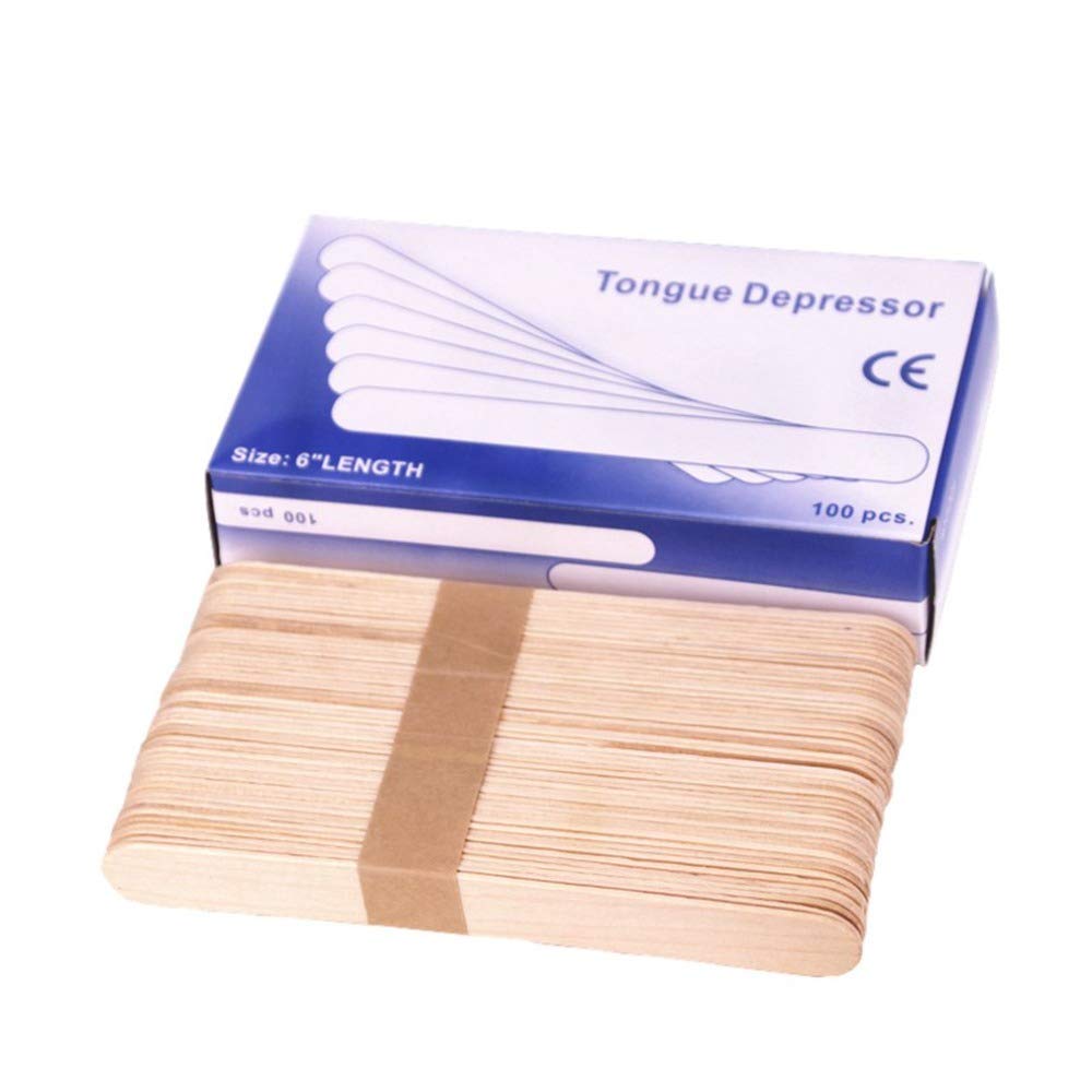 Disposable Wooden Tongue Depressor/Waxing Spatula -100pcs/box