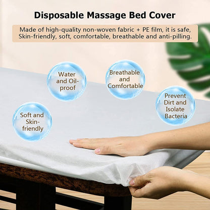 10 Pics disposable massage table fitted sheets