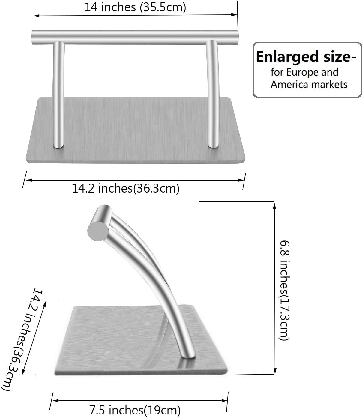 Stainless Steel Footrest,Professional Mobile Foot Rest,Foot Pedal parts for Barber Hairdressing Beauty Spa Nail Massage Salon Chairs