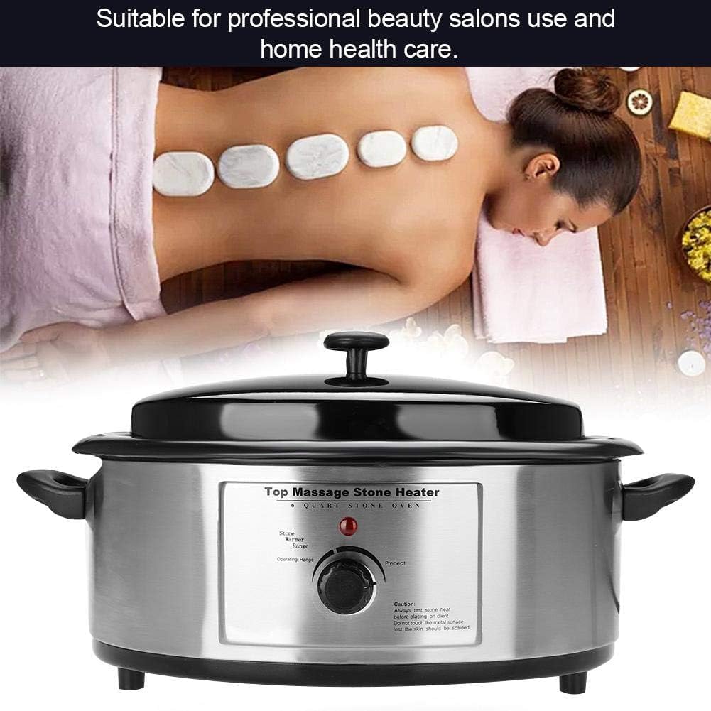 Professional Digital Massage Hot Stone Warmer Heater Heating Device (6 Quart/5.7 Litre) for Professional - Home Spa