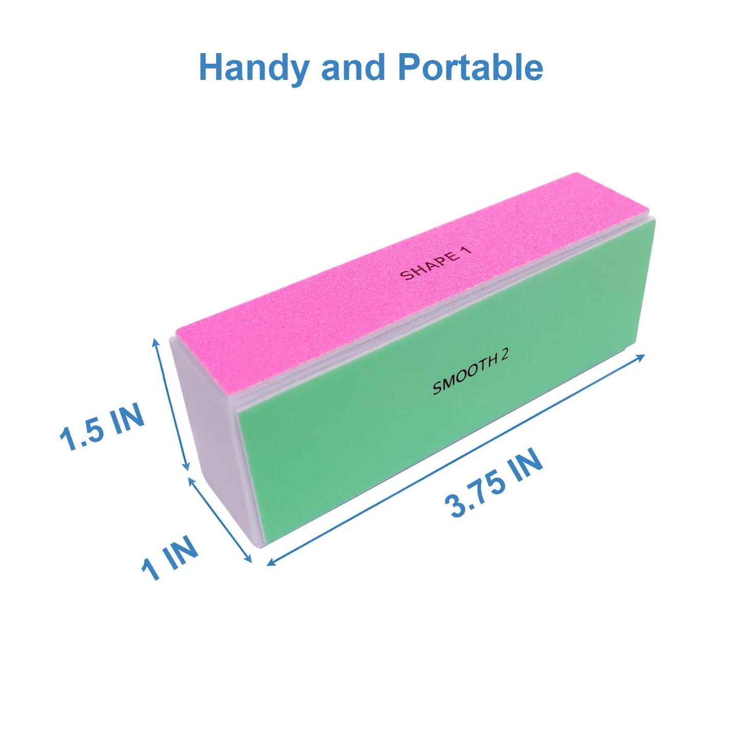 4 Way Nail Buffer Block, Nail Shine Buffers Blocks Files, for Natural and Acrylic Nails Smoother Buffing Block, Polisher Fingernail File Buffer 120/240/600/3000 Grit for Buffing Shinning(10 Pcs)