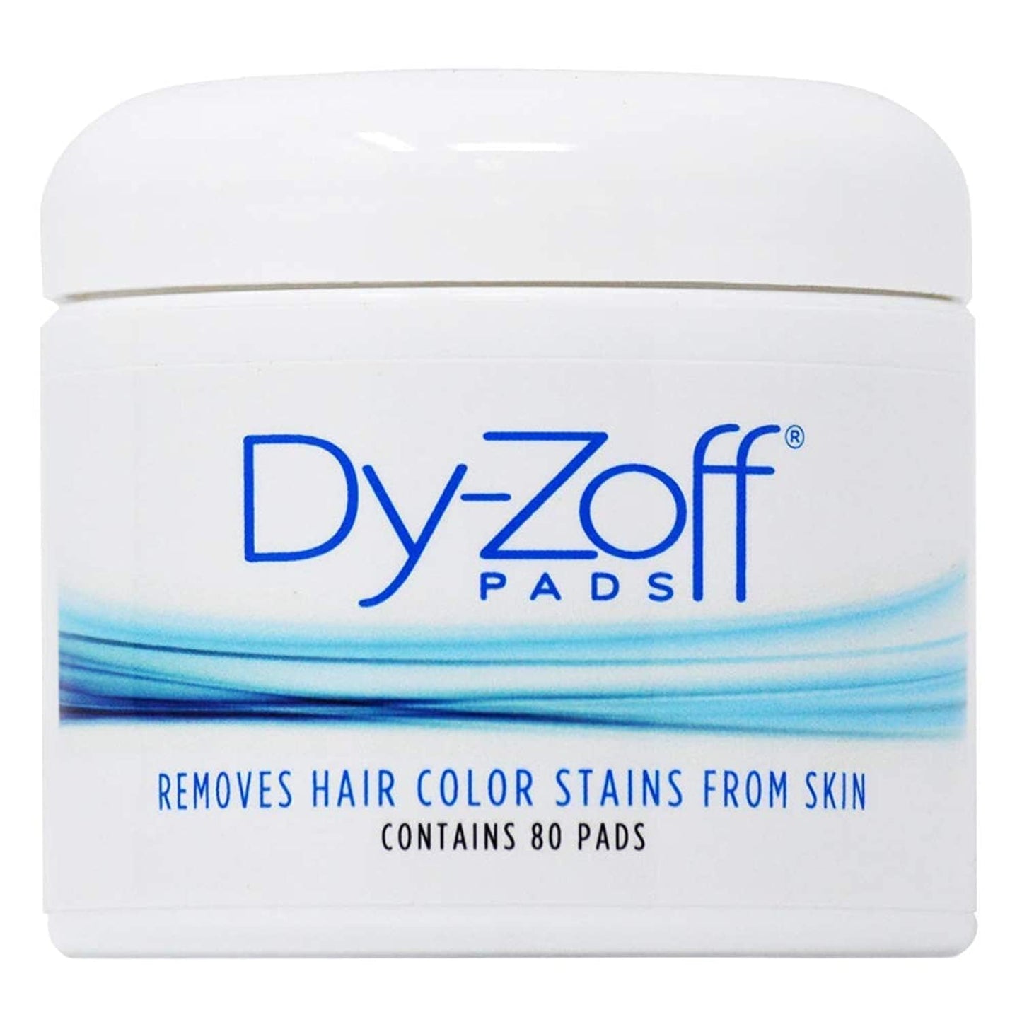 Barbicide King Research DyZoff Pads Hair Color Rinse and Tint Stain Remover Jar - 80 pads