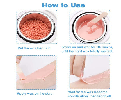 Double Wax Warmer, Professional Aluminum Hair Removal Wax Heater, Hard Wax Beads Melter Waxing Set Pot Body Dual Wax Heater Machine For Paraffin,Hair Removal