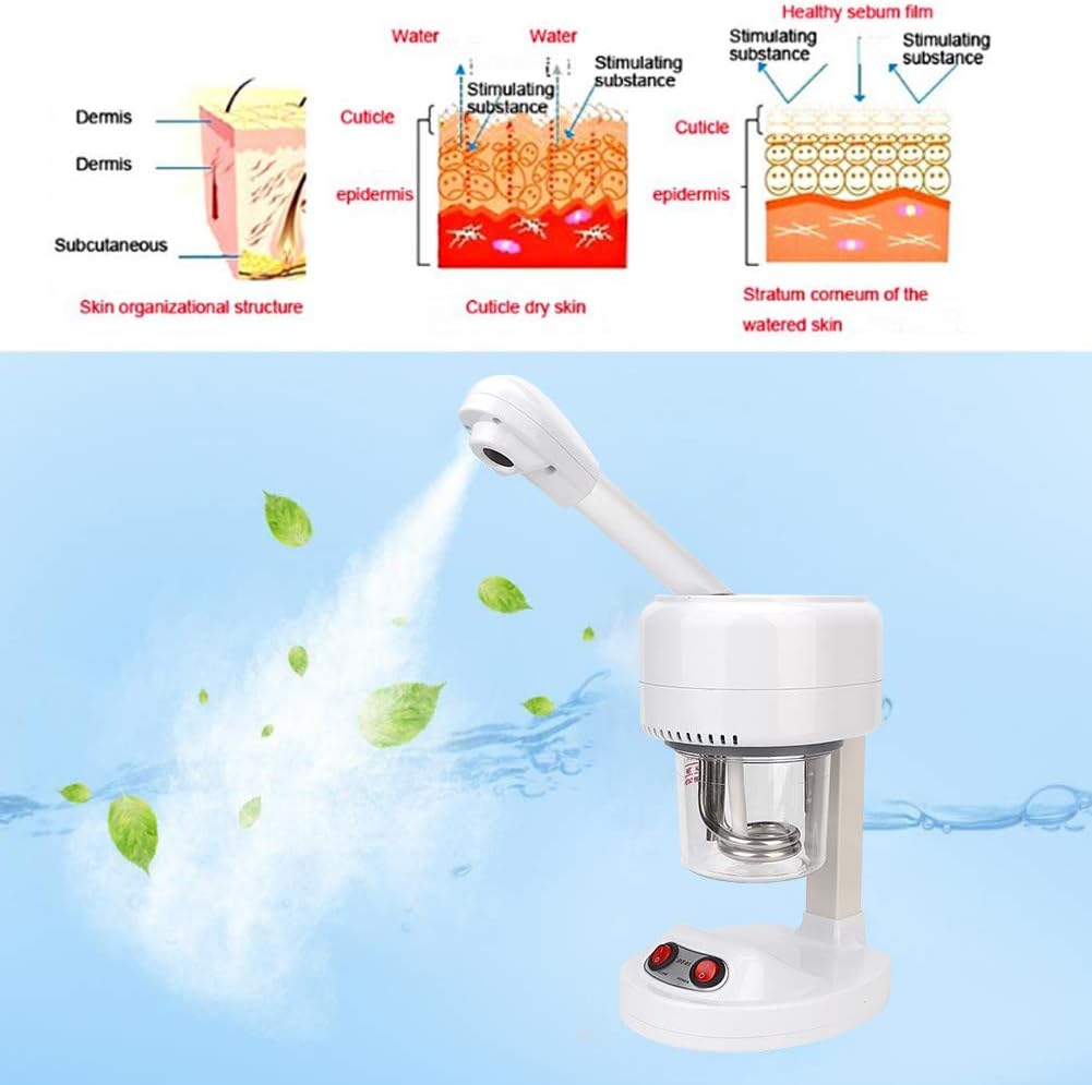 Portable Beauty Salon Hot Mist Face Steamer Hydrating Moisturizing Spray Machine Skin Care Tools (UK,220V)