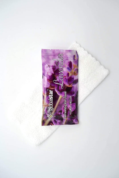Globalstar Global Star Fresh Wet Face Towel Lavender
