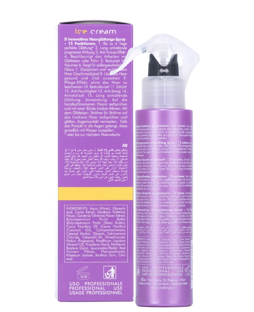 INEBRYA ICE CREAM LISS-PRO CAVIAR 15 in 1 ACTION SMOOTHING SPRAY 150 ML