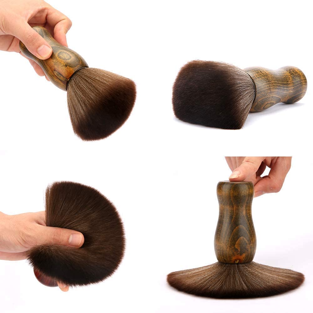 Barber Cleaning Hairbrush Dense Hair Sweep Brush Hairdressing Neck Face Duster Brush Salon Household Hair Styling Tool