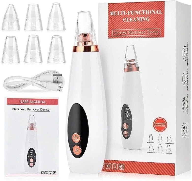 Blackhead remover vacuum pore cleaner,Removal Strong Suction Skin Cleaner Machin,USB Rechargeable,LED Display Blackhead Cleaner