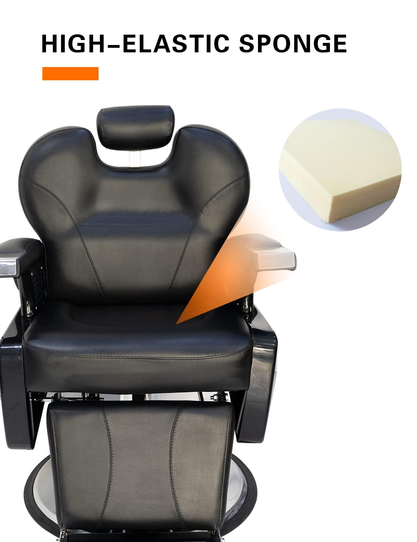 Mefeir All Purpose Chair Reclining For Salon, Hydraulic Barber