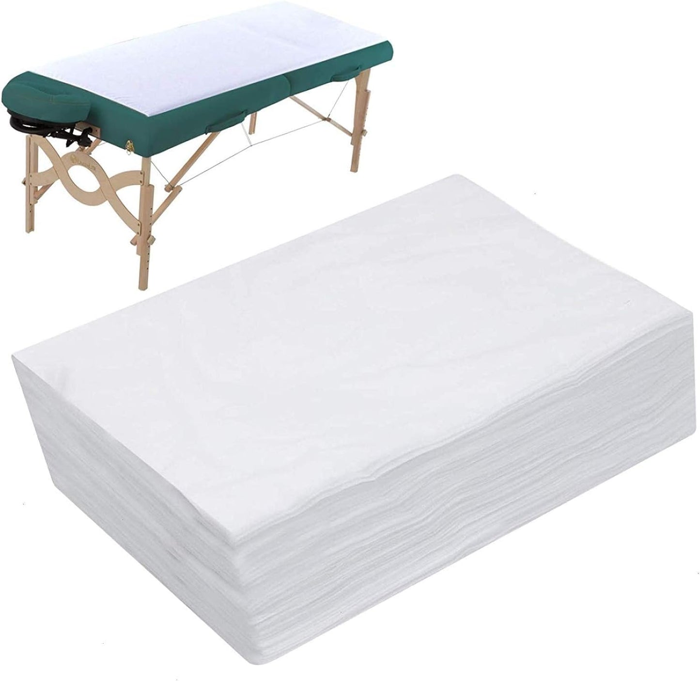 40 PCS Disposable Spa Bed Sheets, Waterproof Massage Table Sheet Protector, Non Woven Fabric Bed Cover for Massage Therapy, Beauty Salon