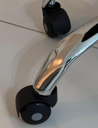 Beauty Salon Stool with Wheels,Heavy Duty Lash Chair Adjustable for Massage Salon Spa Drafting Nail Teach,360 Swivel,Leather,Thick Seat Padding (Black)