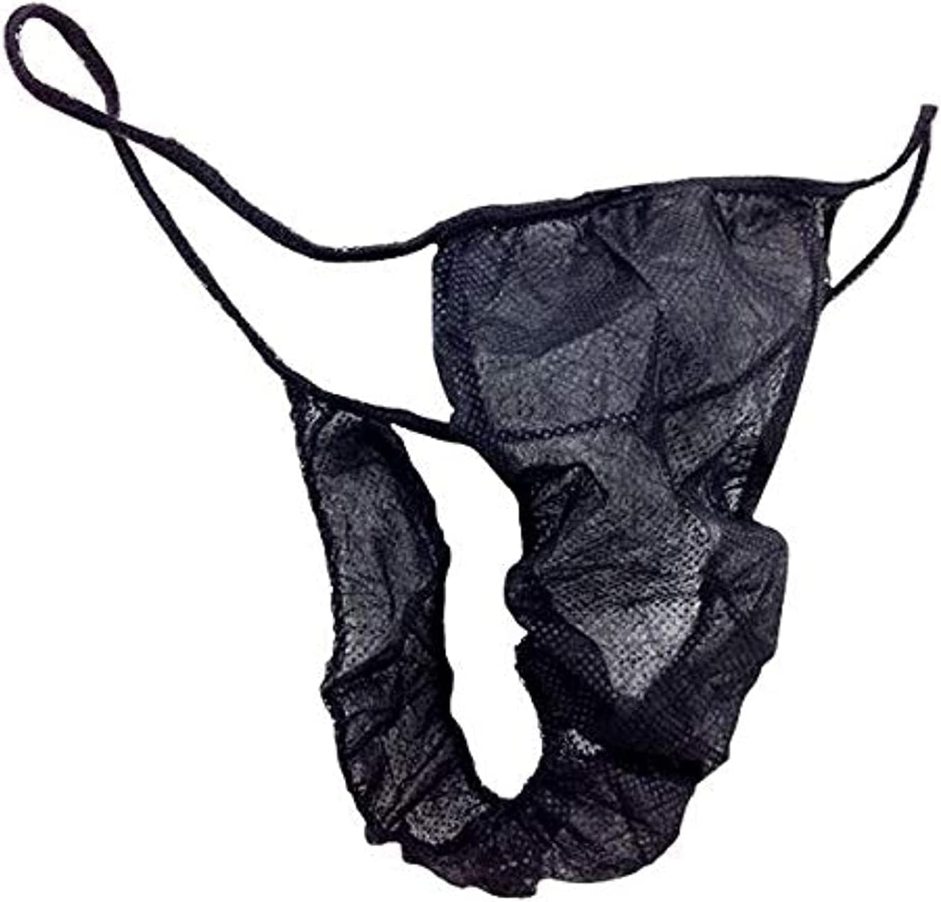 100pcs Disposable G-string disposable non-woven thong t type,sunless Panties,sauna BLACK