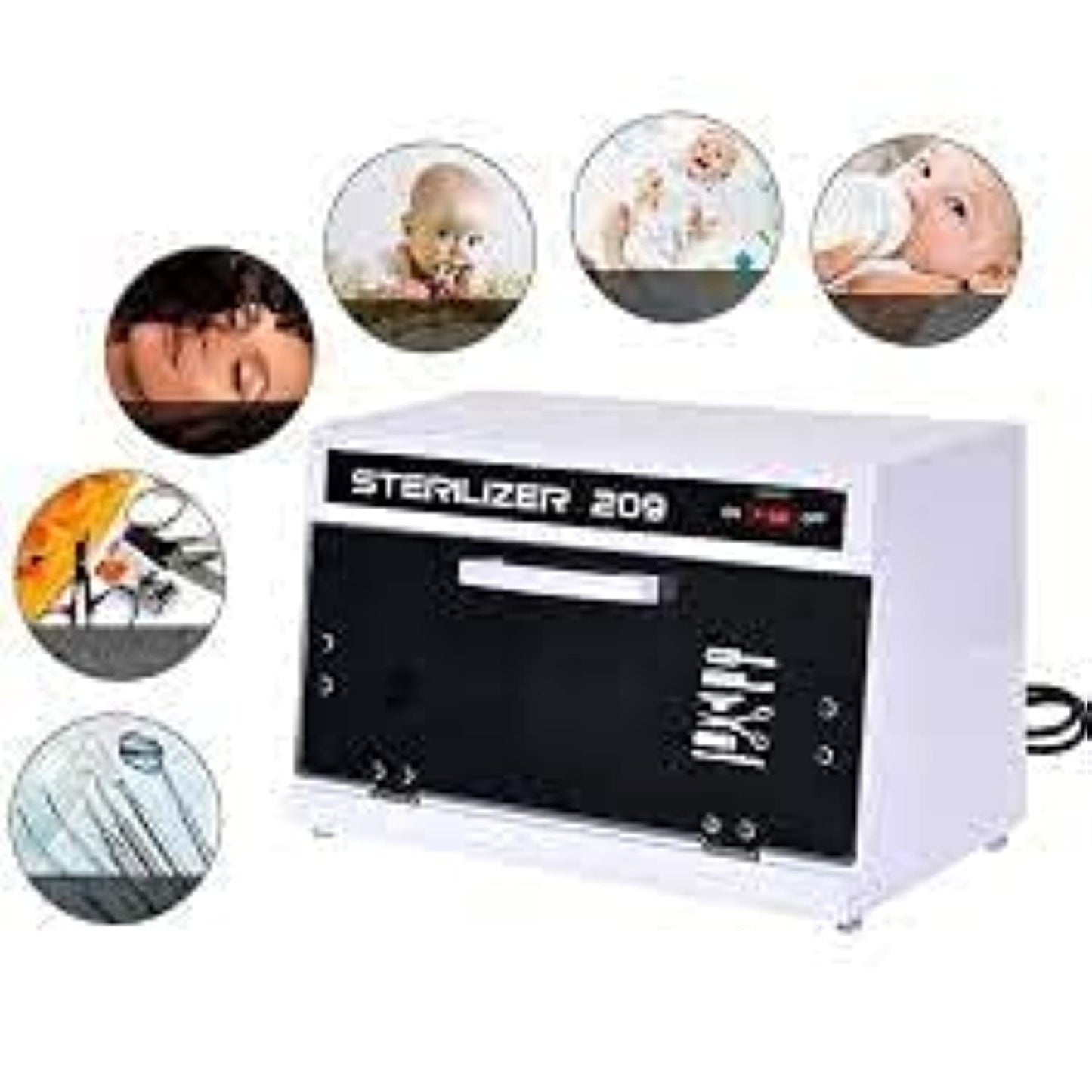 UV Sterilizer for Salon, Large UV Sanitizer Box 7.4 L Capacity, Sterilizer Cabinet for Clinics, Salon and Spa