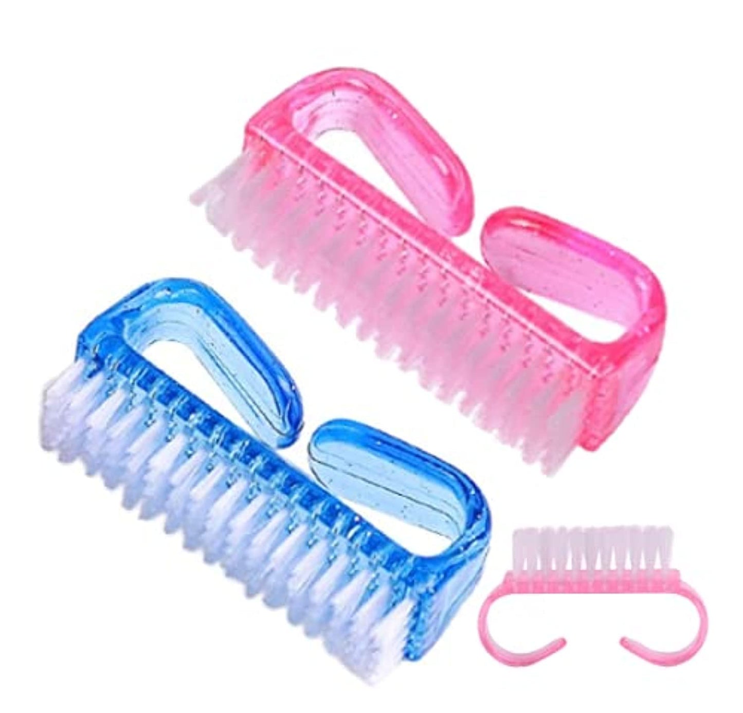 Set of 4 Nail Cleaning Brushes for Manicure and Pedicure Tools Nail Brushes