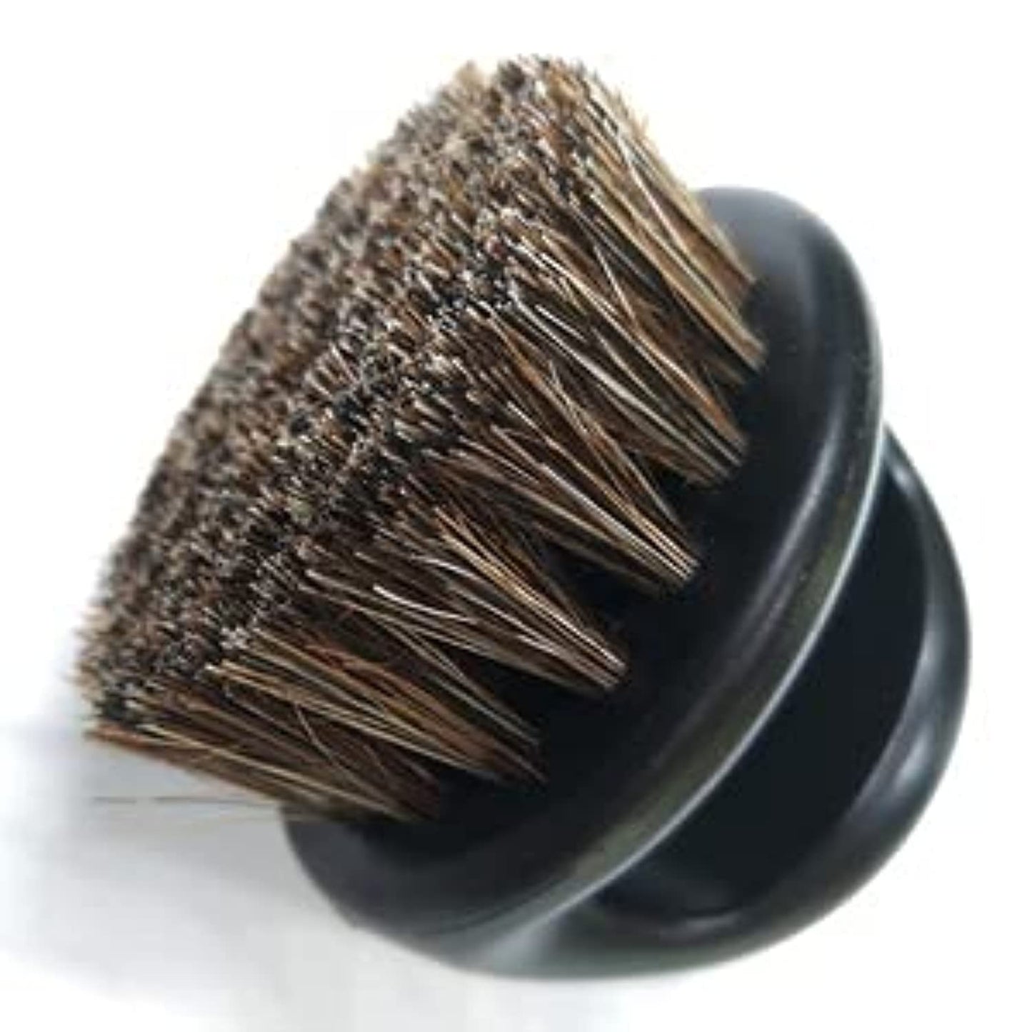 Beard Brush Horse Bristle Portable Cleaning Brush for Men's Beard - 1 Piece (BLACK)