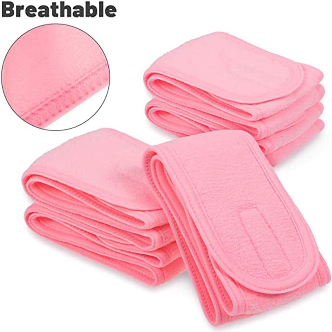 3 pics Adjustable Spa Facial Headbands Terry Cloth Stretch Make Up Wrap for Face Washing, Shower, Facial Mask, Yoga, Sport