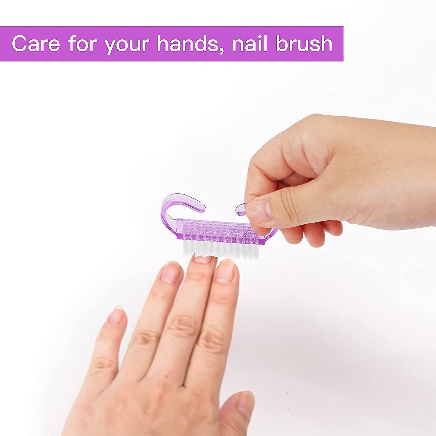 4 PICS Nail Hand Scrubbing Cleaning Brush for Toes and Nails