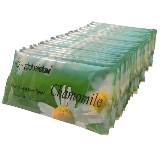 Globalstar Refreshing Wet Towel Chamomile 25pcs RT05