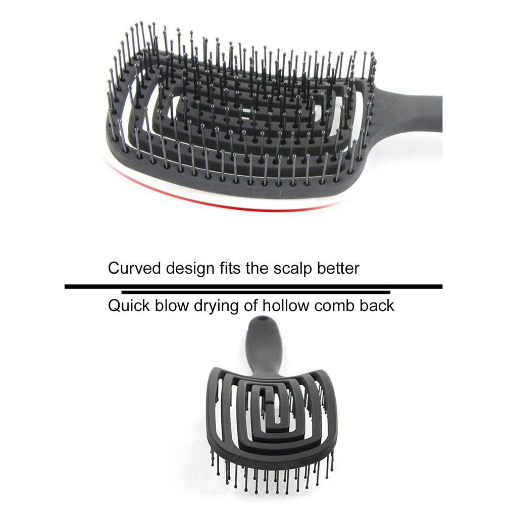 Detangling Hair Hrush Hair Comb Black