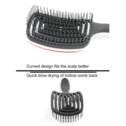 Detangling Hair Hrush Hair Comb Black