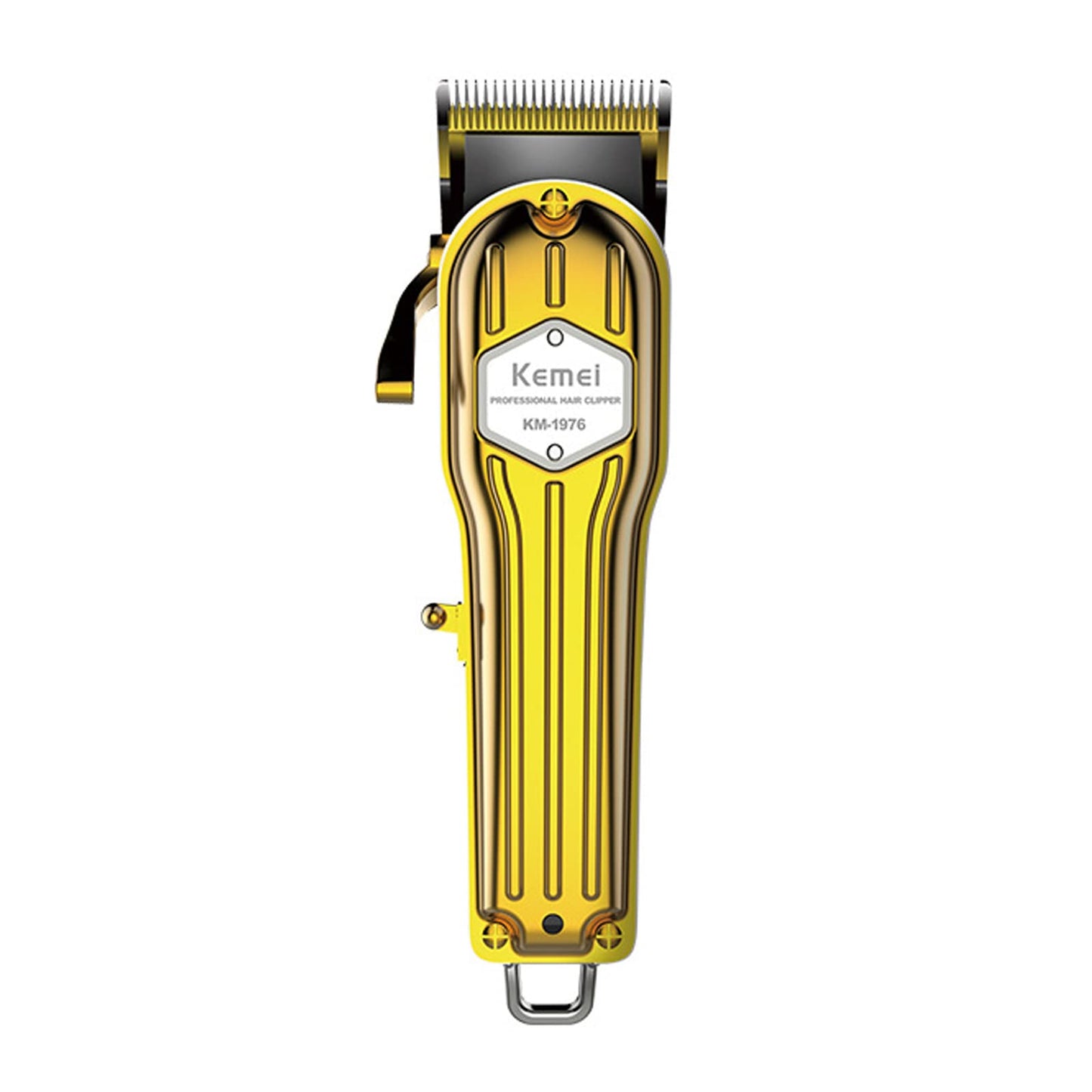 KEMEI 1976 Hair Clippers for Men Professional, Cordless Hair Trimmers Grooming Kit Wet/Dry Clippers USB Rechargeable Beard Trimmer Haircut Set for Home Use & Barbers, KM 1976 Gold