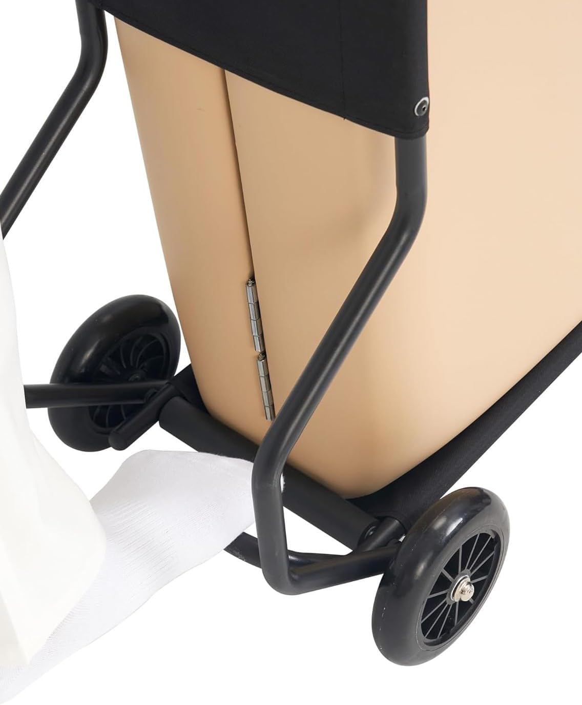 Professional Foldable Wheeled Massage Universal Cart for Massage Table Cart Lightweight Folding Travel Skate with Rubber Wheels & sturdy strap securely Fit all Table Sizes