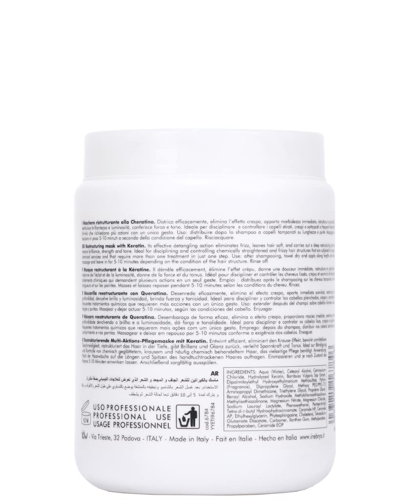 Inebrya Ice Cream Restructuring Mask Keratin - 1000 ml