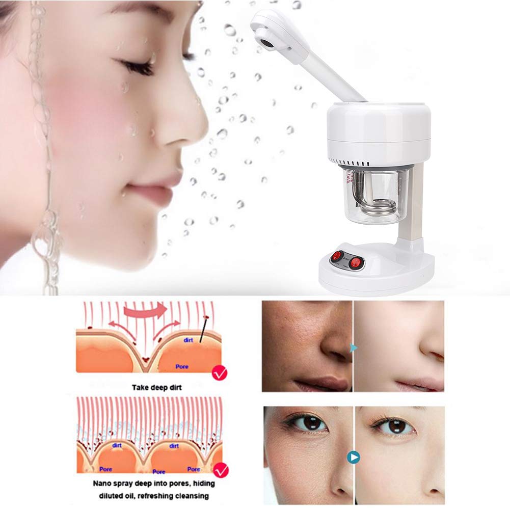 Portable Beauty Salon Hot Mist Face Steamer Hydrating Moisturizing Spray Machine Skin Care Tools (UK,220V)