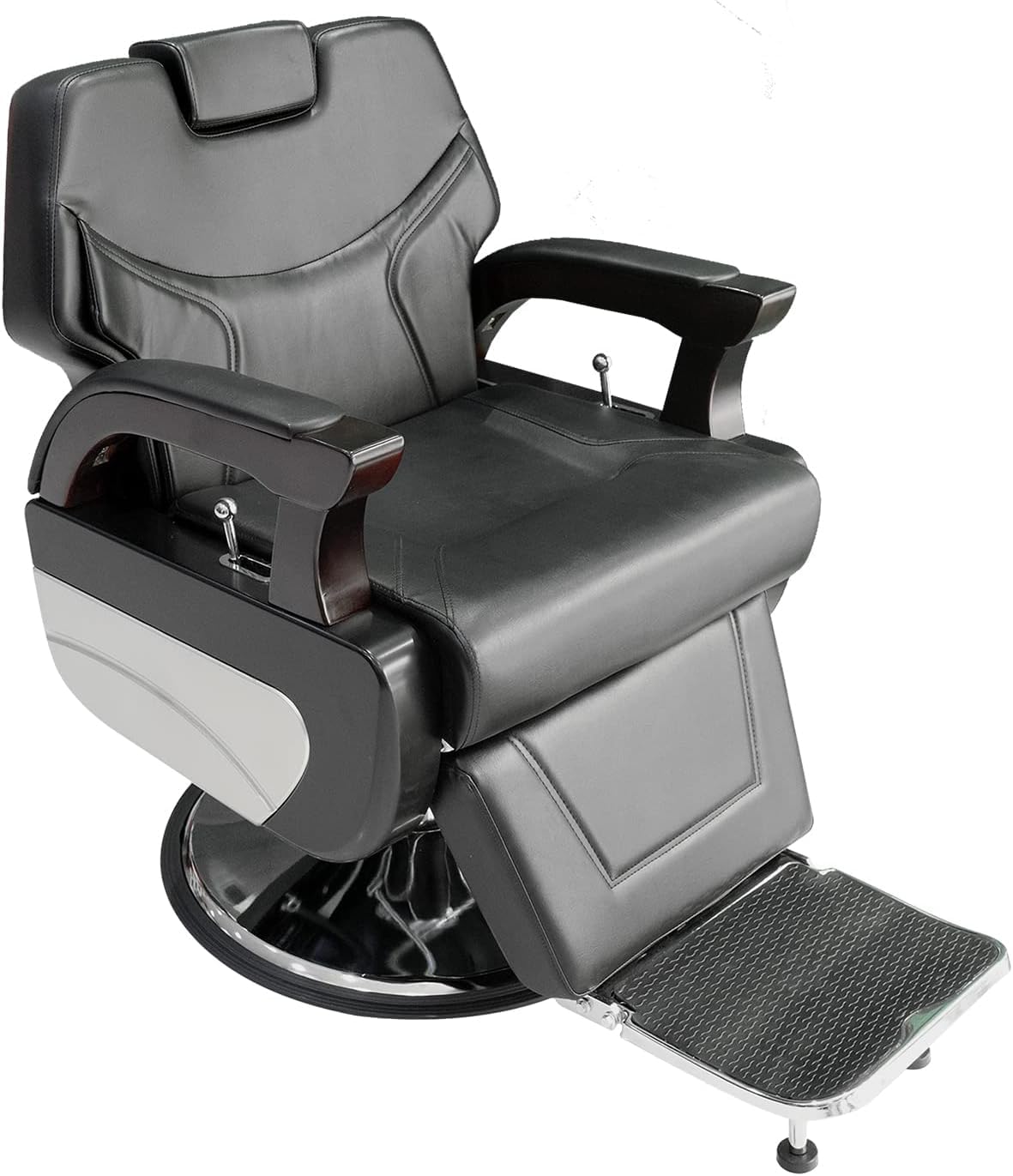 LA PERLA TECH Professional Heavy-Duty Recline Barber Chair -Salon Styling Chair for Barber shop