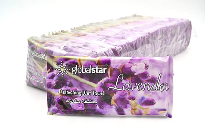 Globalstar Global Star Fresh Wet Face Towel Lavender