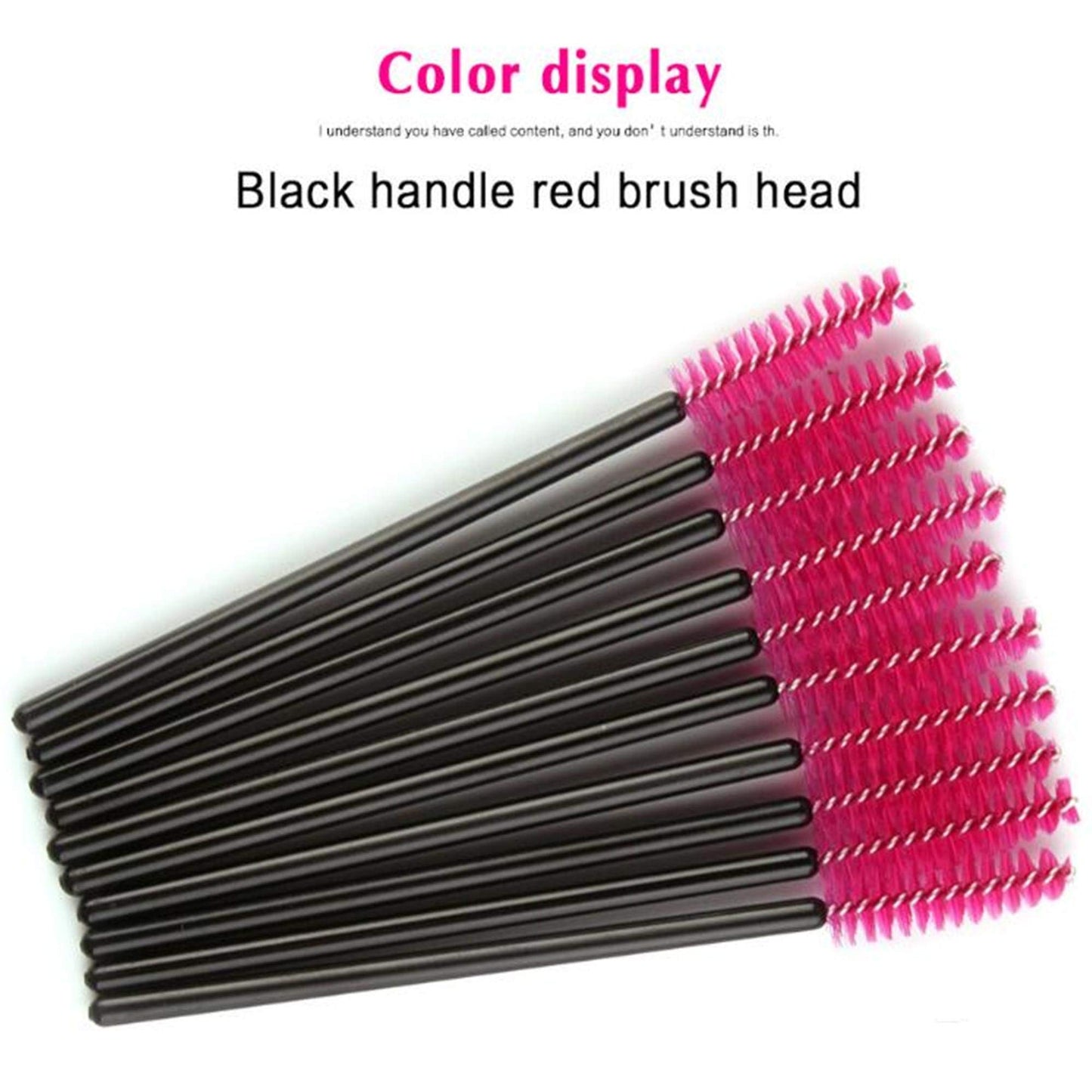 50 Pieces Disposable Eyelash Mascara Brushes Makeup Tool Kits