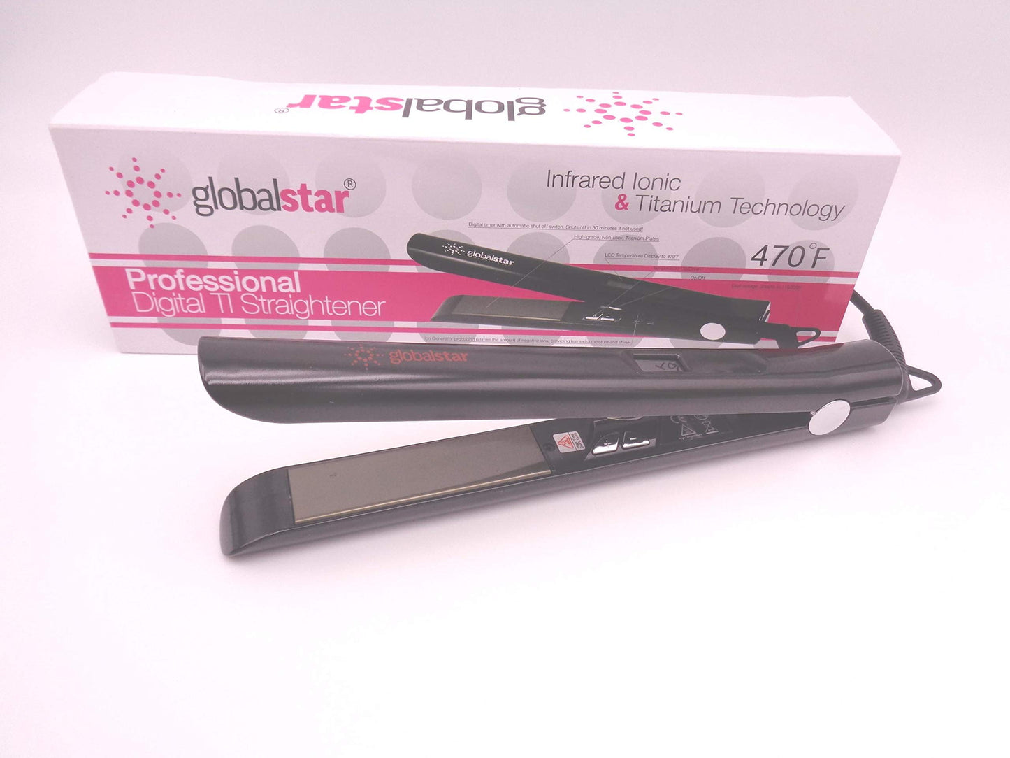 Global Star Hair Straightener 470F 1012