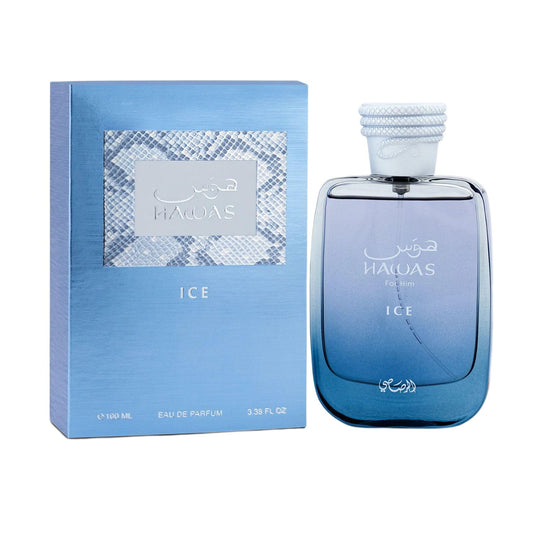 Rasasi Hawas Ice EDP 100 ML   عطر هواس ايس او دي بارفان 100 مل رصاصي