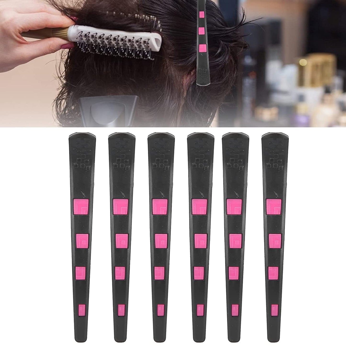 6pcs Duckbill Hair Clip Plastic Professional DIY Sectioning Clips Styling Tool for Hair Salon