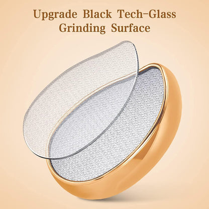 Glass Foot File Callus Remover, Innovative Nano Crystal Feet Scrubber for Travel Use, Portable Pedicure Foot Scraper for Cracked Heel (Normal)