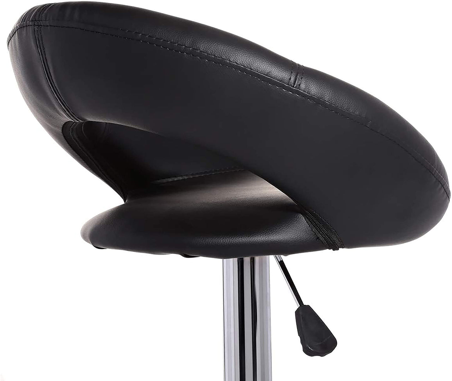 Adjustable Swivel Bar Stool 360 Round Shape (Black)