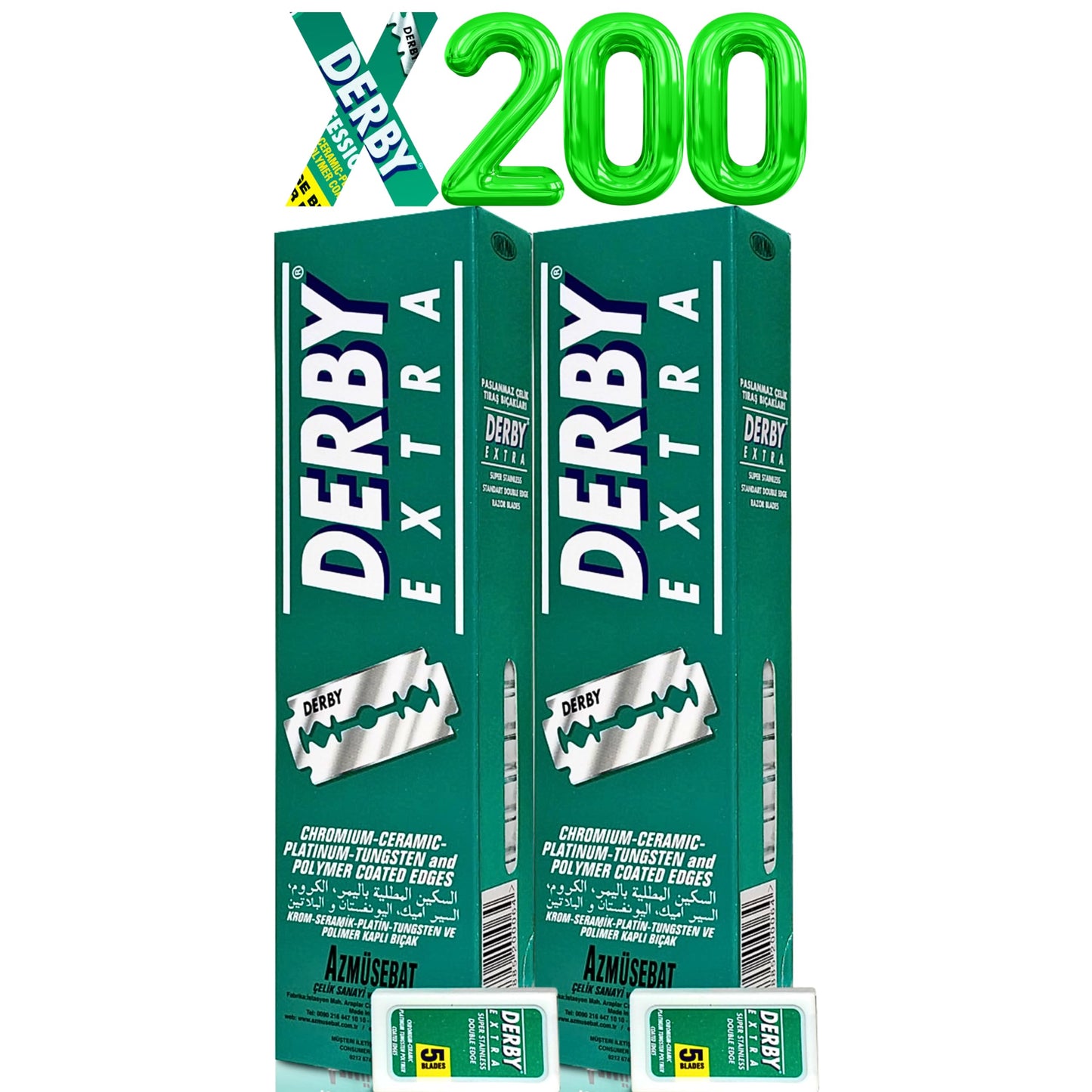 200 Derby Extra Double Edge Razor Blades