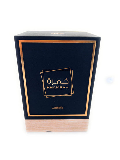 Lattafa Perfumes Khamrah for Unisex Eau de Parfum لطافة للعطور خمرة للجنسين - أو دي بارفان، 3.4 أونصة