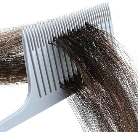 LA PERLA TECH Hair Combs for Styling, Sectioning, Plastic Weaving Highlighting Foiling, Grey