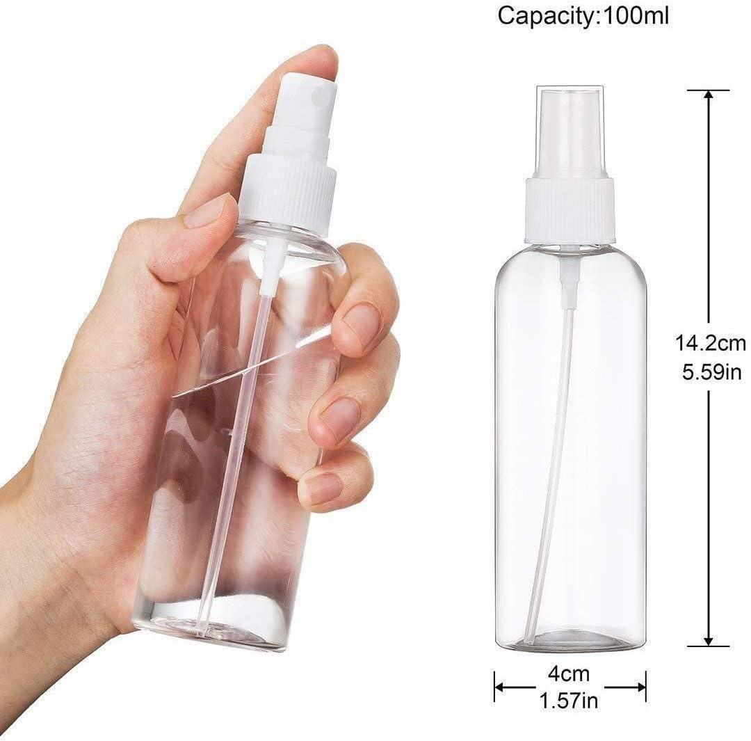 LA PERLA TECH 4Pcs 100ML Sprayer Bottles, Refillable Container Watering Can Travel Toiletries Liquid sprayer