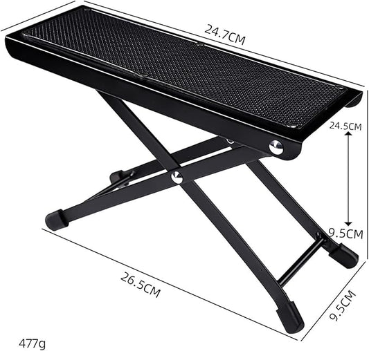 Pedicure Desk Footrest Ergonomic Footrest Foot Stool For Home Manicure Table|Health & Beauty|Nail Care, Manicure & Pe Guitar Foot Rest Stool, Adjustable Height Metal Frame, Non-Slip Rubber Feet, Black