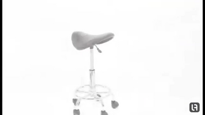 La Perla tech 360 Degree Saddle Stool ChairRolling Ergonomic Swivel Chair for Dental Office Massage Clinic Spa Salon, Medical Dentist Chair